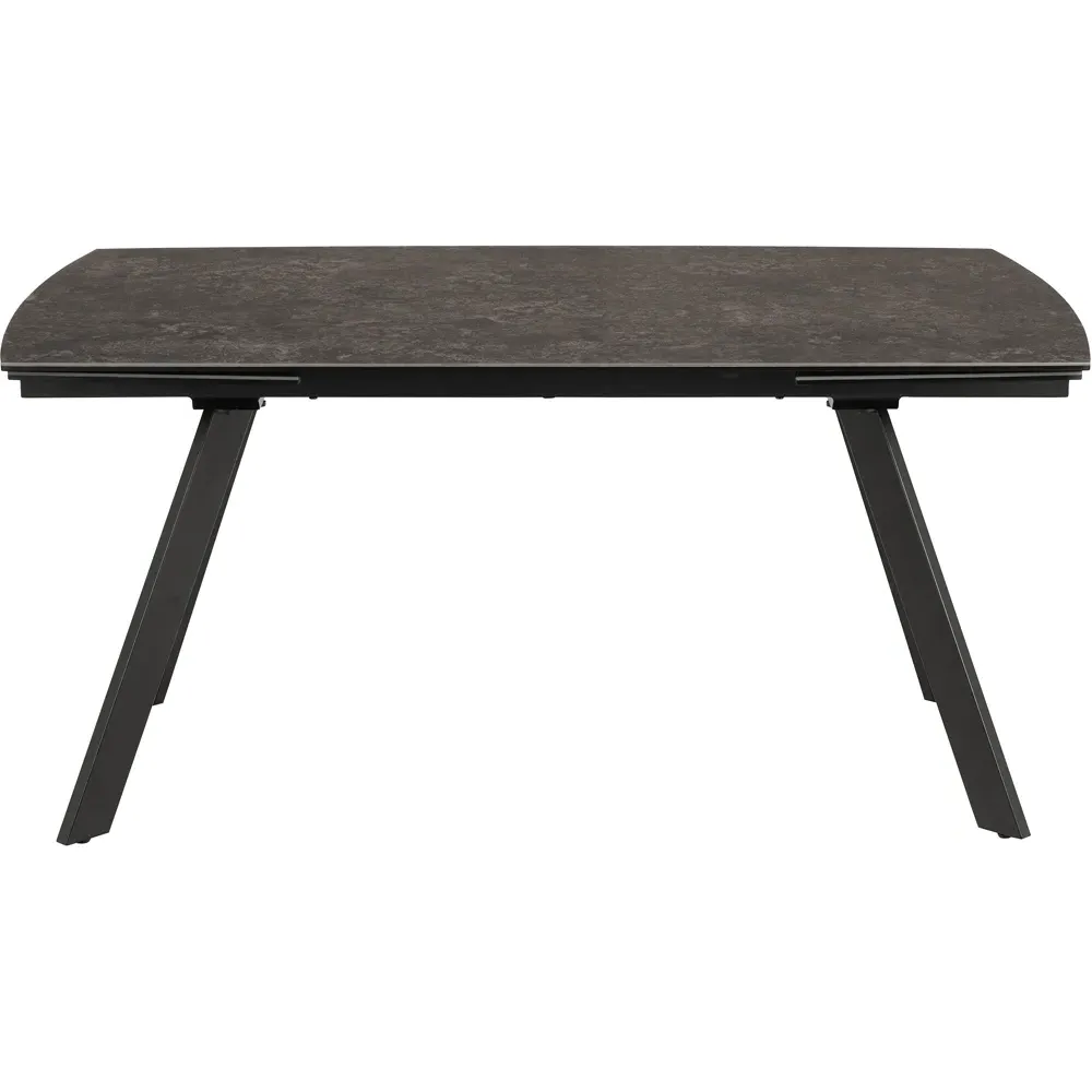 Florence Blackburn 6 Seater Dining Table with Extension - Black