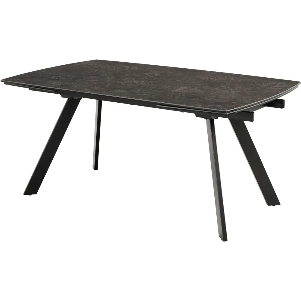 Florence Blackburn 6 Seater Dining Table with Extension - Black