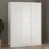 Florence Brande 3 Door Wardrobe - White