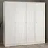 Florence Brande 4 Door Wardrobe - White
