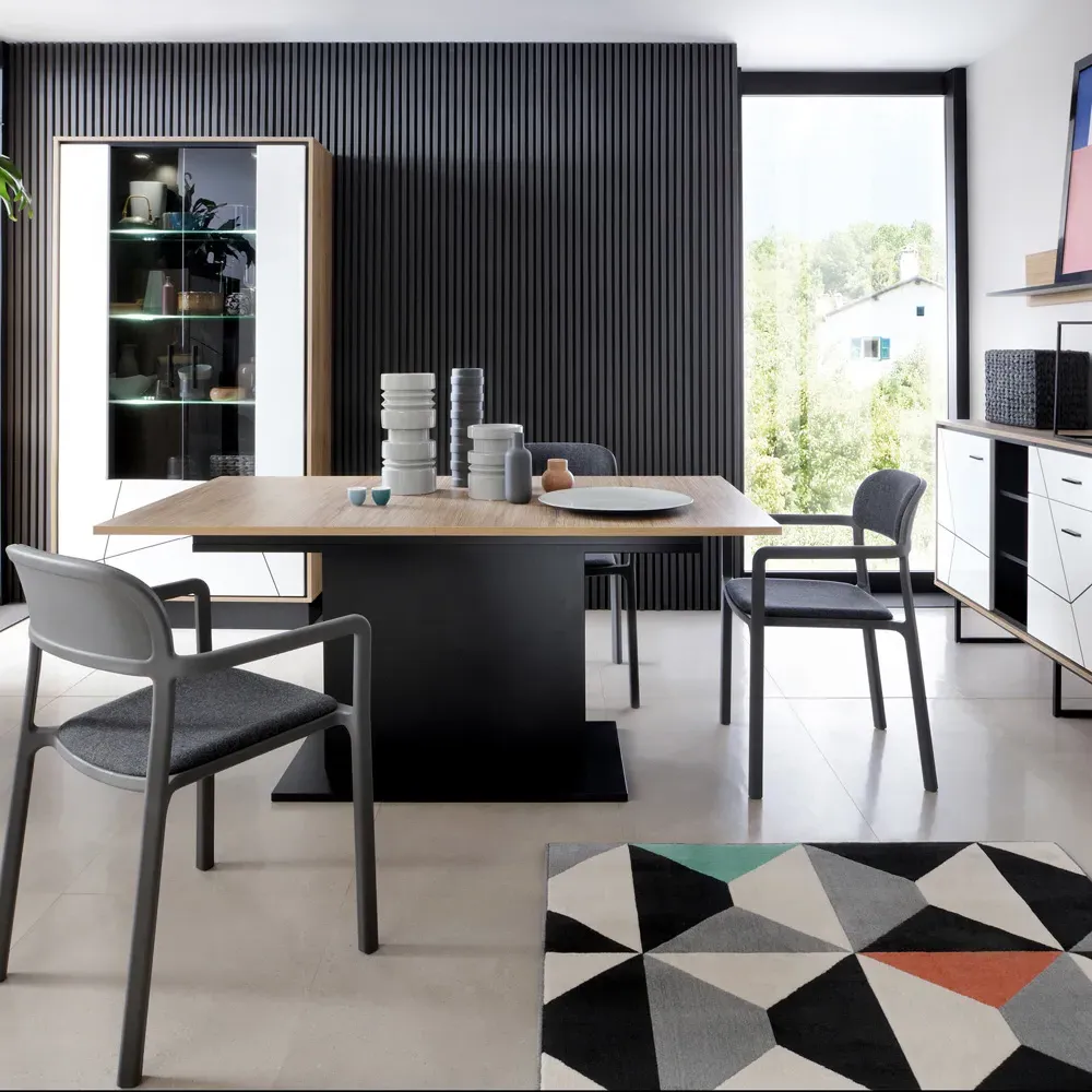 Florence Brolo 6 Seater Extendable Dining Table - Walnut