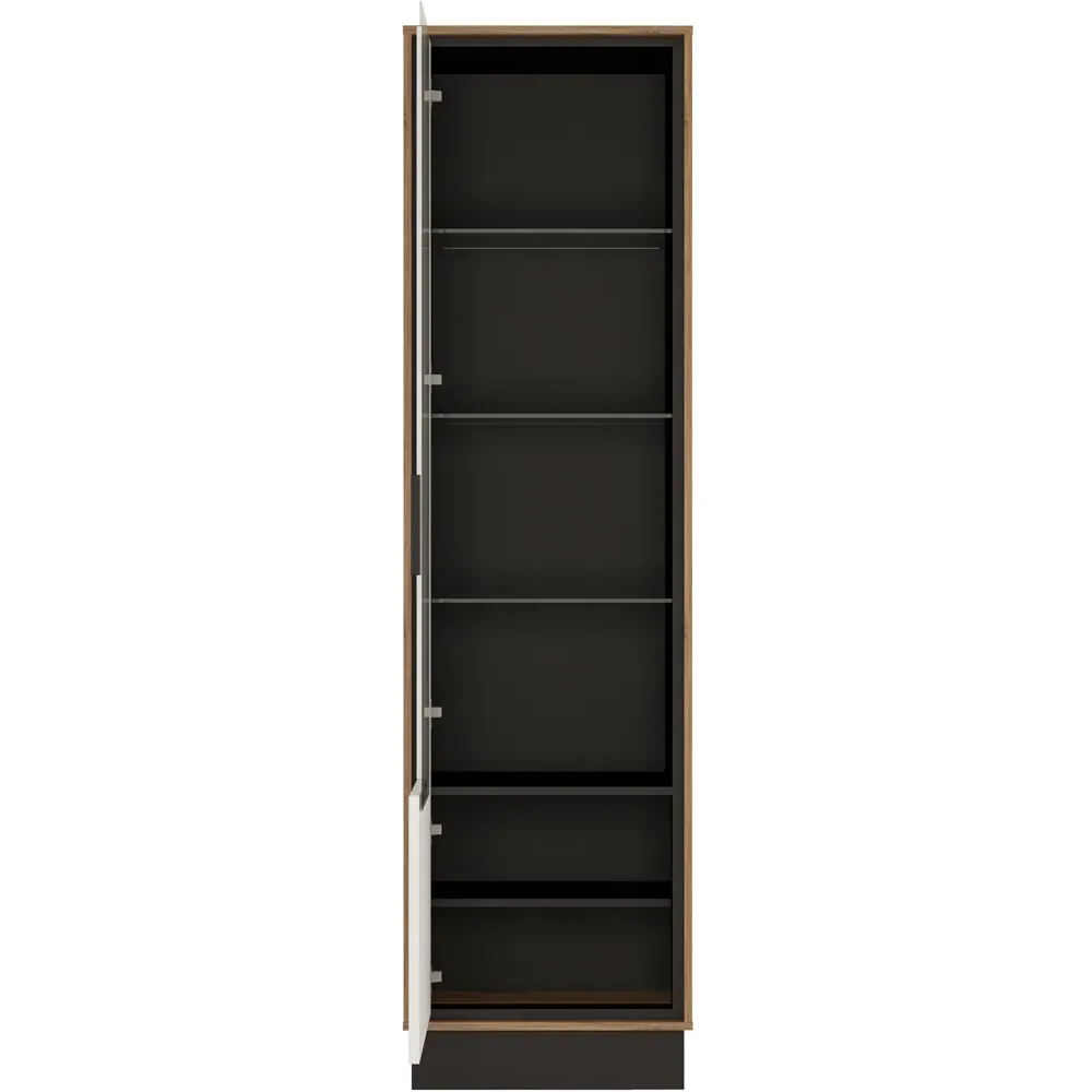 Florence Brolo Right Hand Display Cabinet - Walnut