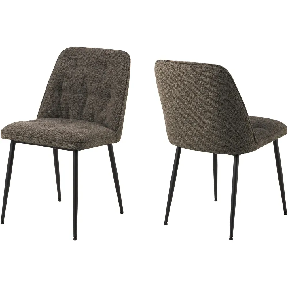 Florence Brooke Dining Chair Set of 2 - Taupe