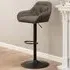Florence Brooke Height Adjustable Swivel Bar Stool Set of 2 - Taupe