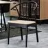 Florence Cassandra Set of 2 Dining Chairs with Armrests - Black