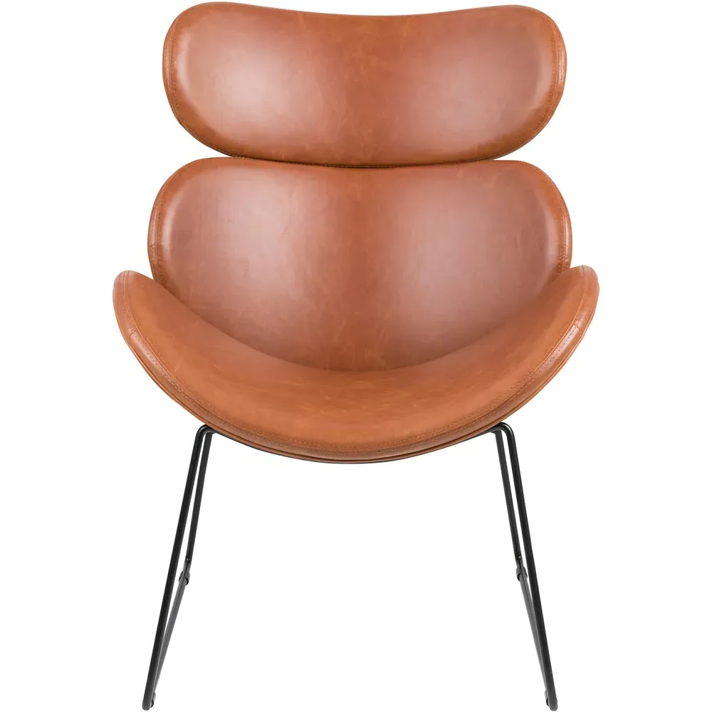 Florence Cazar Lounge Chair - Brown