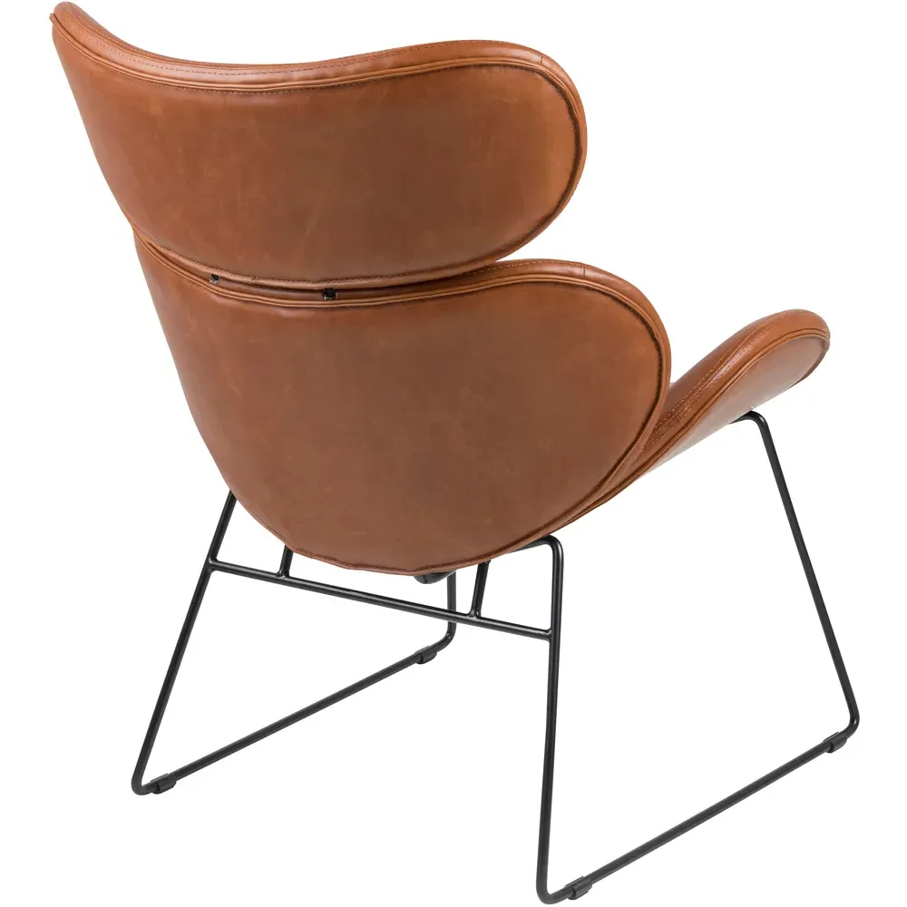 Florence Cazar Lounge Chair - Brown