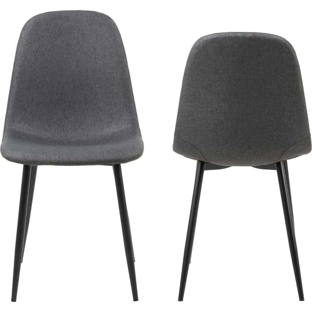 Florence Celia Set of 4 Dining Chairs - Light Grey