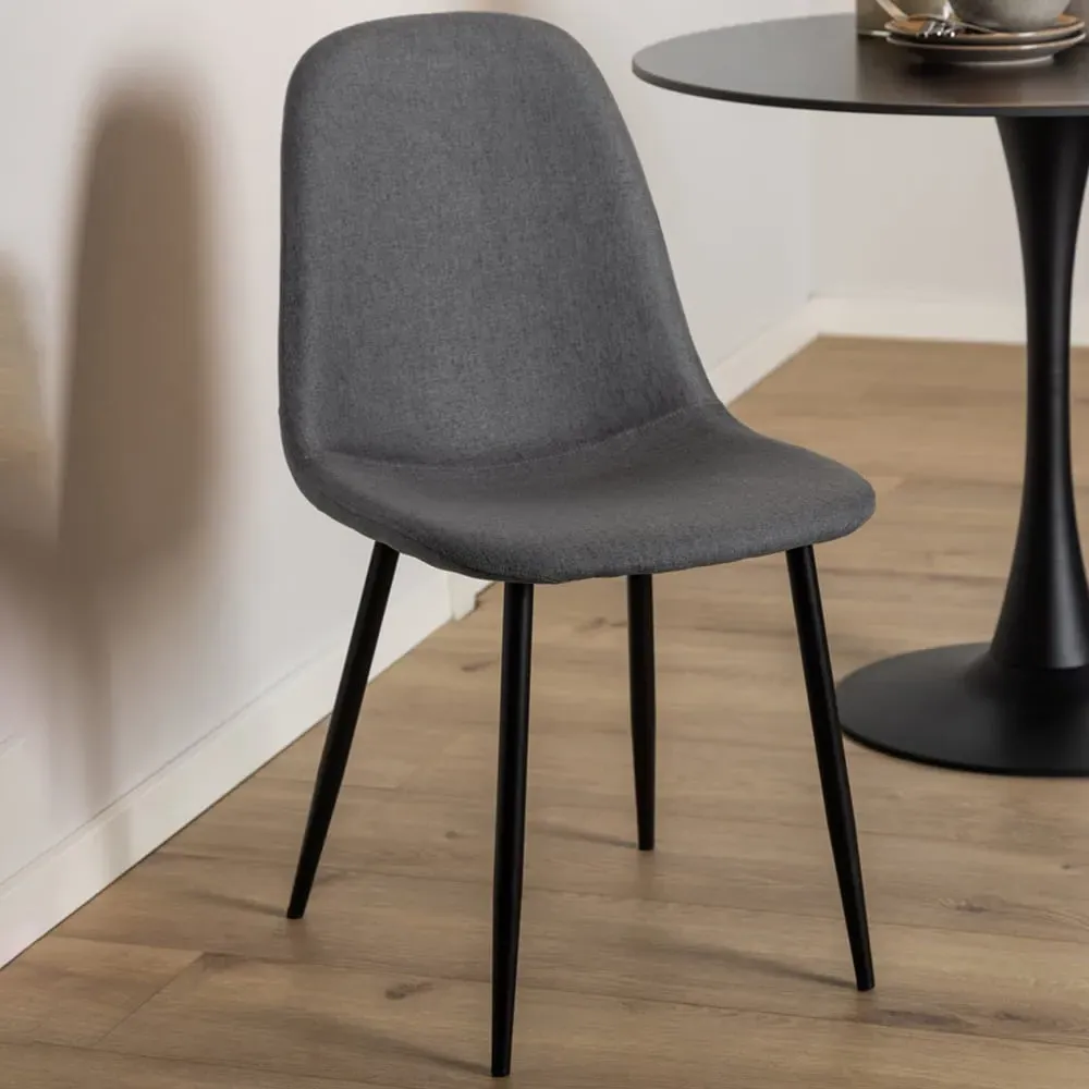 Florence Celia Set of 4 Dining Chairs - Light Grey