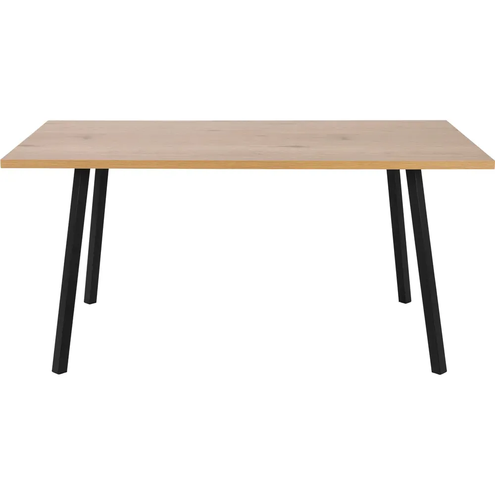 Florence Cenny 6-Seater Dining Table - Black, Oak