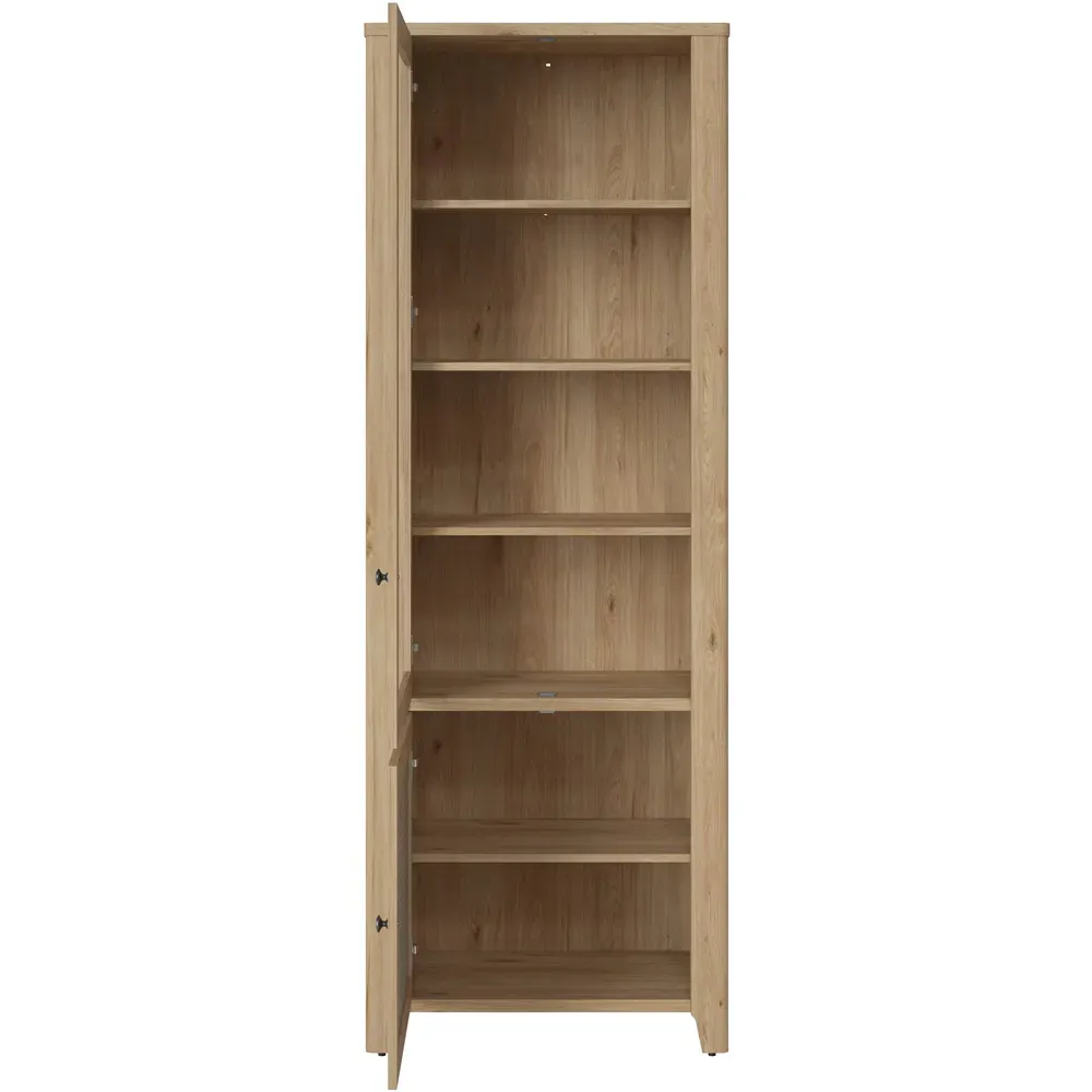 Florence Cestino 2 Door Display Cabinet - Brown, Oak