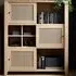 Florence Cestino 3 Sliding Door Cabinet - Brown, Oak