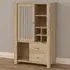 Florence Cestino Single Door 2 Drawer Cabinet - Brown, Oak