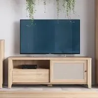 Florence Cestino Single Door TV Unit - Brown, Oak