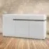 Florence Chelsea 3 Door 2 Drawer Sideboard - White, Oak