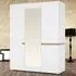 Florence Chelsea 3 Door Wardrobe - White, Oak