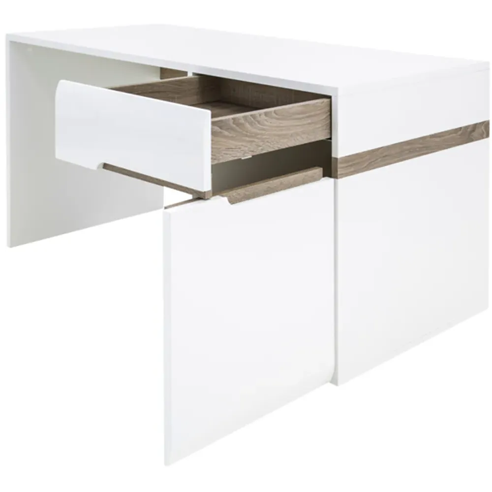 Florence Chelsea Dressing Table - White, Oak