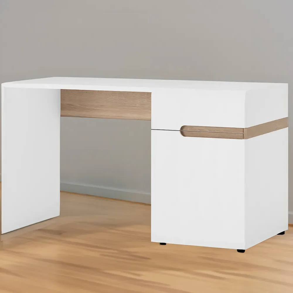 Florence Chelsea Dressing Table - White, Oak image