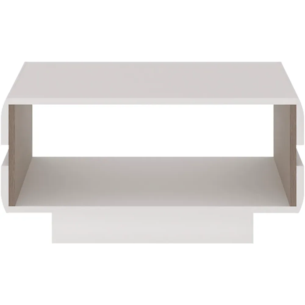 Florence Chelsea Small Coffee Table - White, Oak