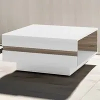 Florence Chelsea Small Coffee Table - White, Oak