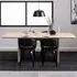 Florence Christo Rectangular 6 Seater Dining Table - White, Oak