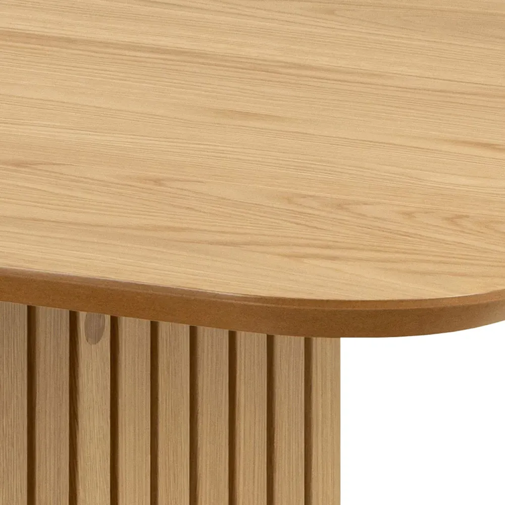 Florence Christo Rectangular 8 Seater Dining Table - Brown, Oak