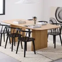 Florence Christo Rectangular 8 Seater Dining Table - Brown, Oak