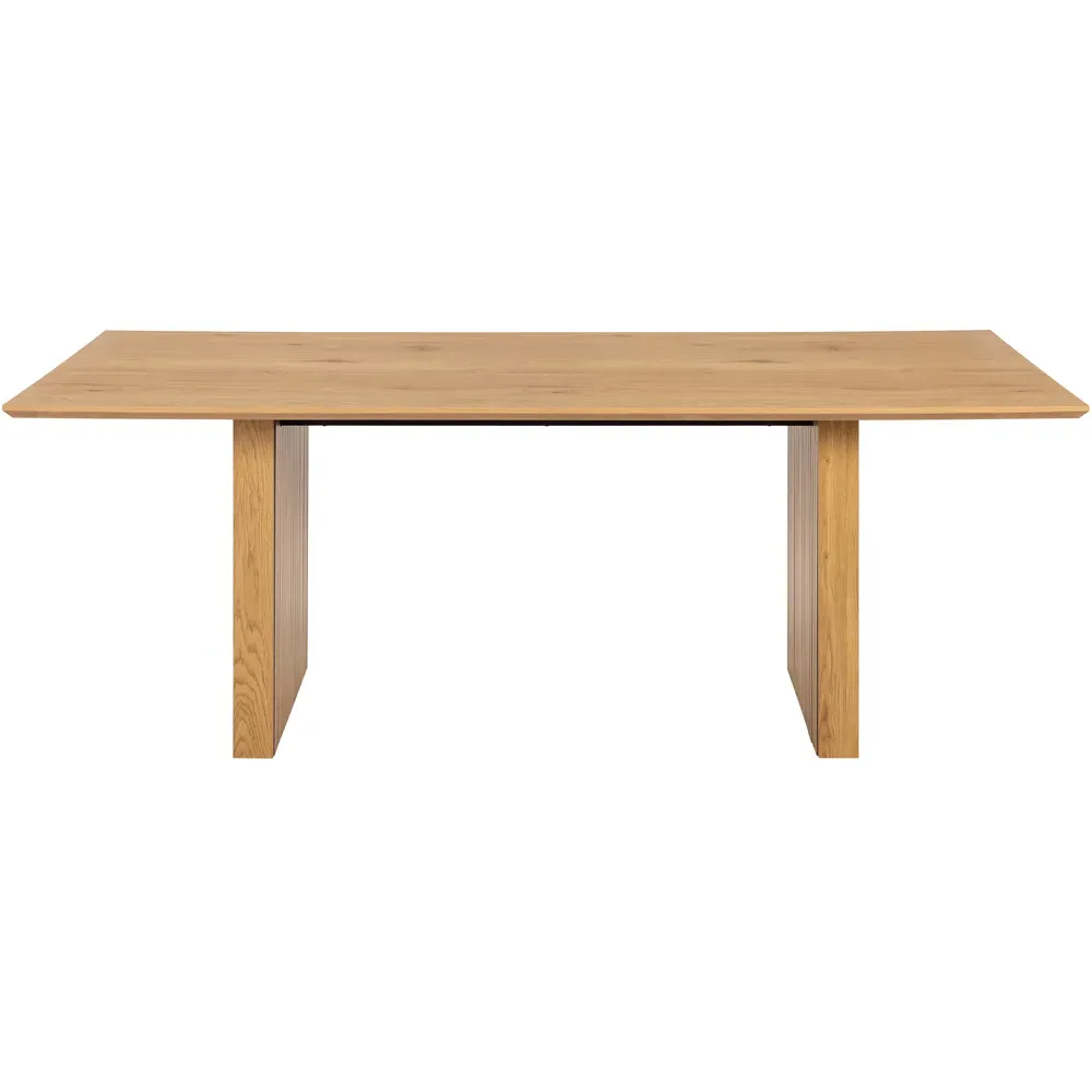 Florence Colima Rectangular 8-Seater Dining Table - Brown, Oak