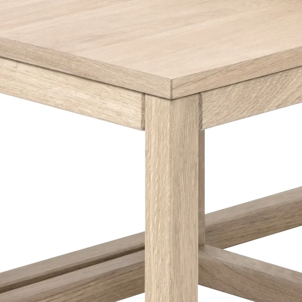 Florence Cornus Nest of Tables Set of 2 - White, Oak