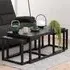 Florence Cornus Nest of Tables Set of 3 - Black
