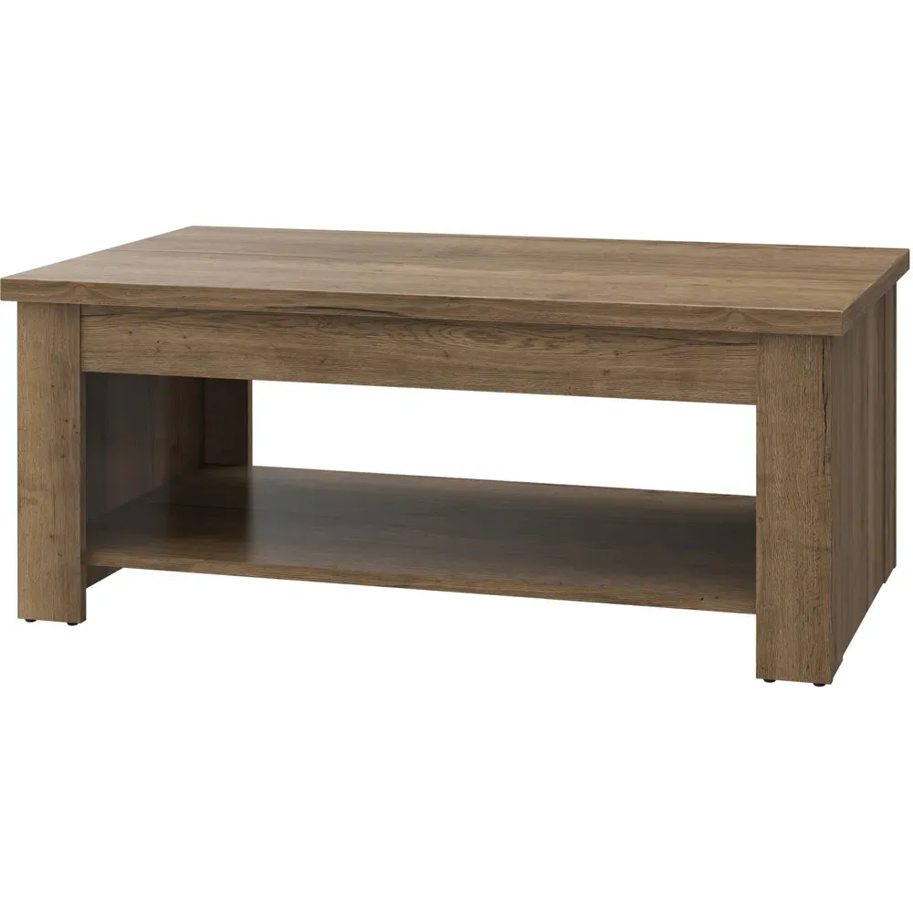 Florence Corona Rising Coffee Table - Brown, Oak