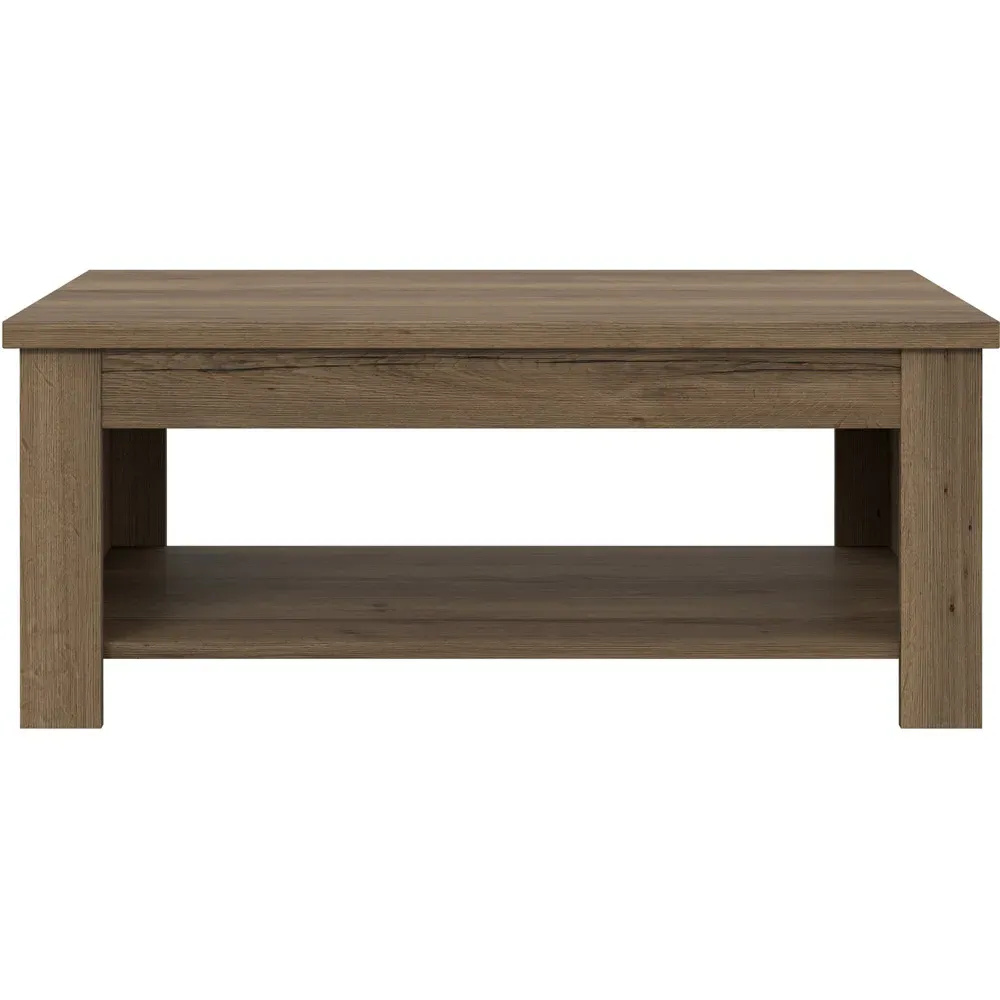 Florence Corona Rising Coffee Table - Brown, Oak