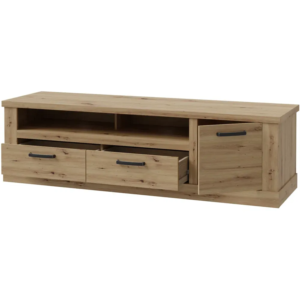 Florence Corona Single Door TV Unit - Brown