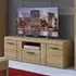 Florence Cortina Tall TV Unit with Drawer - Brown, MDF