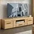 Florence Cortina Wide TV Unit with Drawer - Brown, MDF