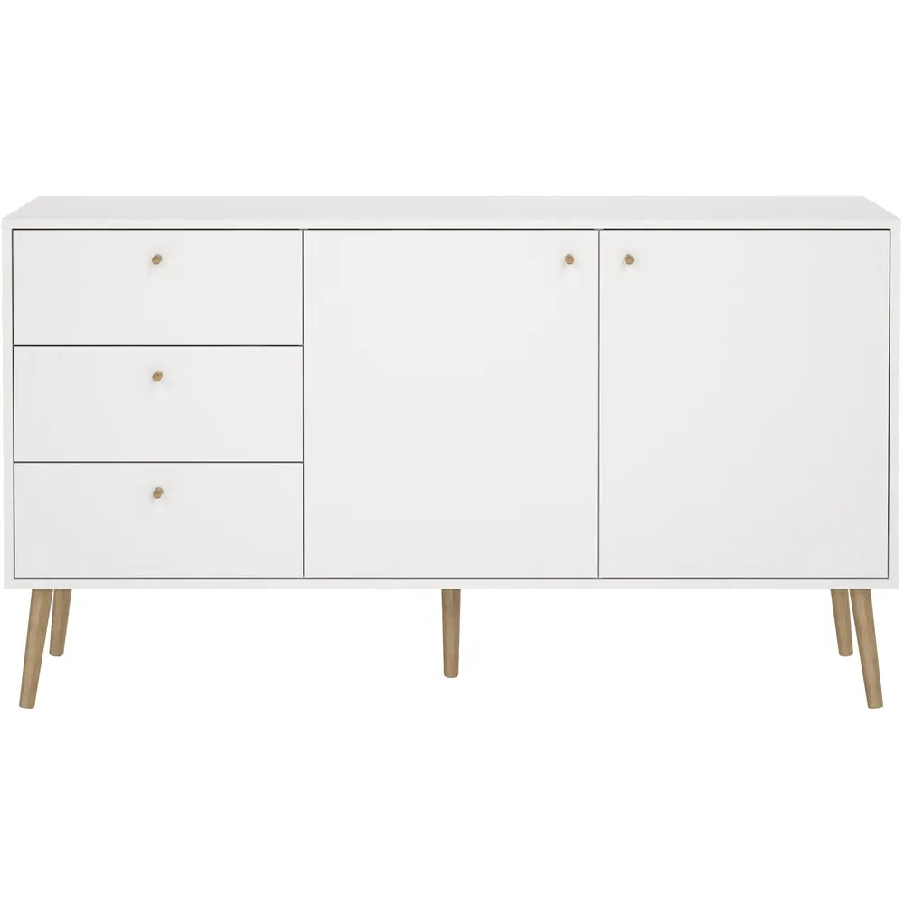 Florence Cumbria 2 Door 3 Drawer Sideboard - White