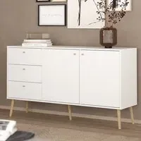 Florence Cumbria 2 Door 3 Drawer Sideboard - White