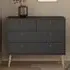 Florence Cumbria 4 Drawer Chest of Drawers - Grey