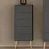 Florence Cumbria 5 Drawer Chest of Drawers - Grey