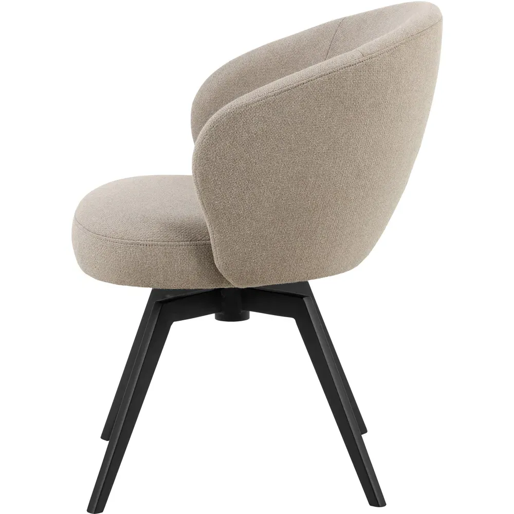 Florence Darlene Swivel Dining Chair - Beige