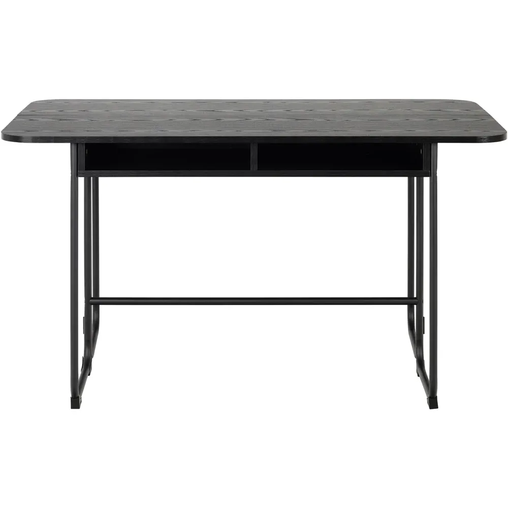 Florence Darlington 4 Seater Dining Table with Storage - Black