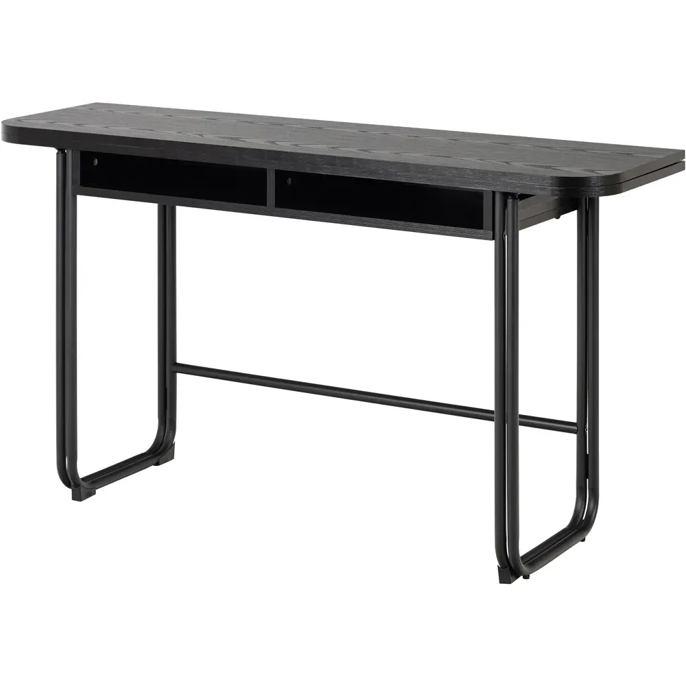 Florence Darlington 4 Seater Dining Table with Storage - Black