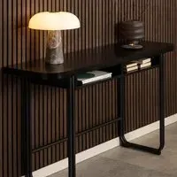 Florence Darlington 4 Seater Dining Table with Storage - Black