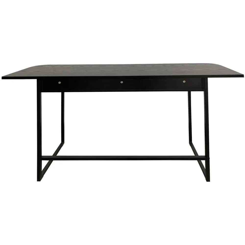 Florence Darlington Console Table - Black, Oak