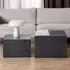 Florence Dice Square Coffee Table Set of 2 - Black
