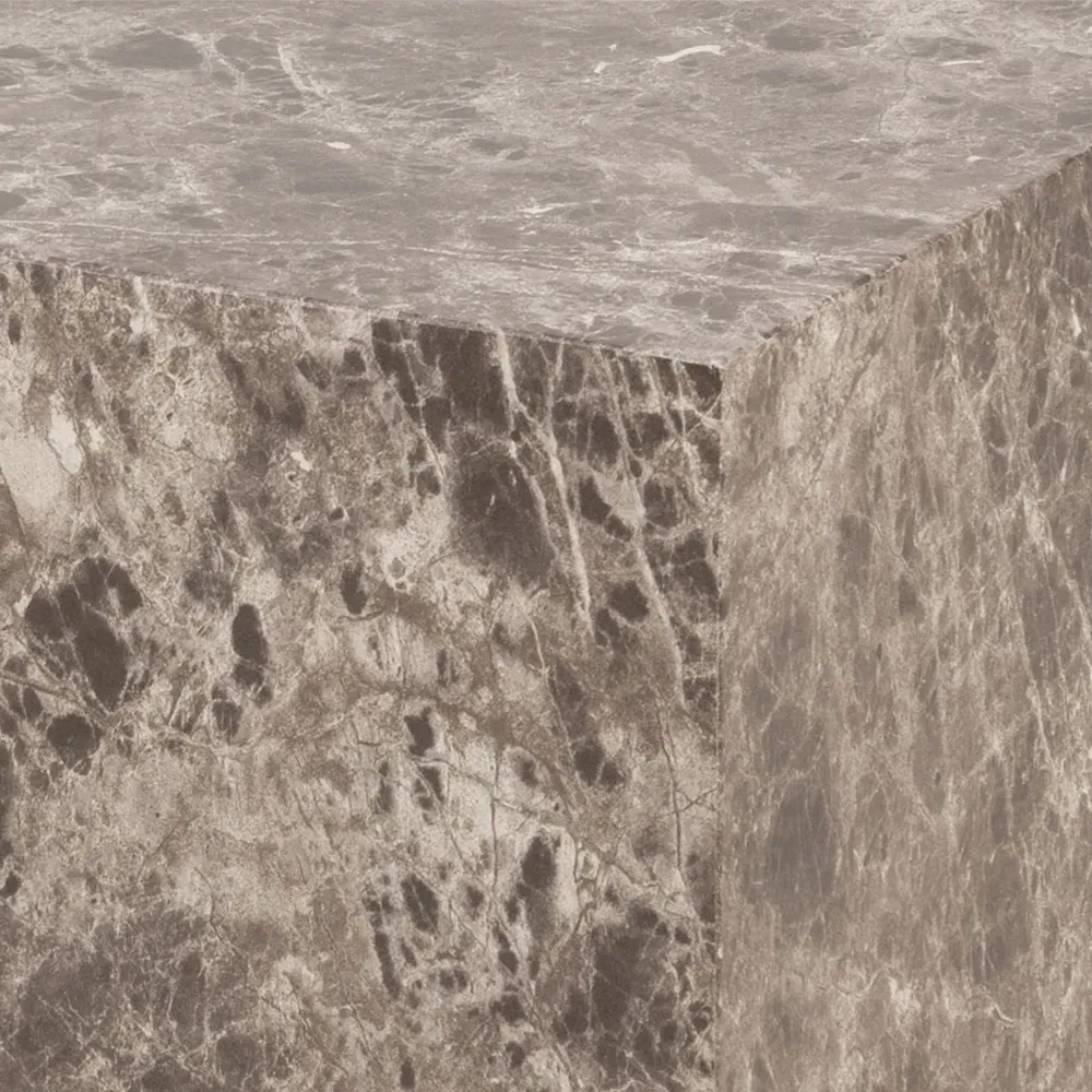 Florence Dice Square Coffee Table Set of 2 - Brown