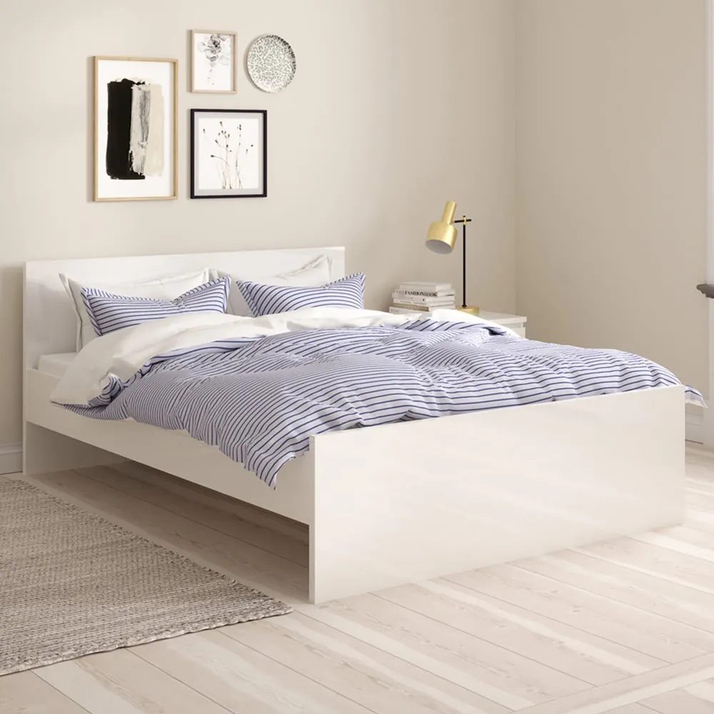 Florence Double Bed Frame - White