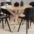 Florence Duncan Round 4 Seater Dining Table - White, Oak