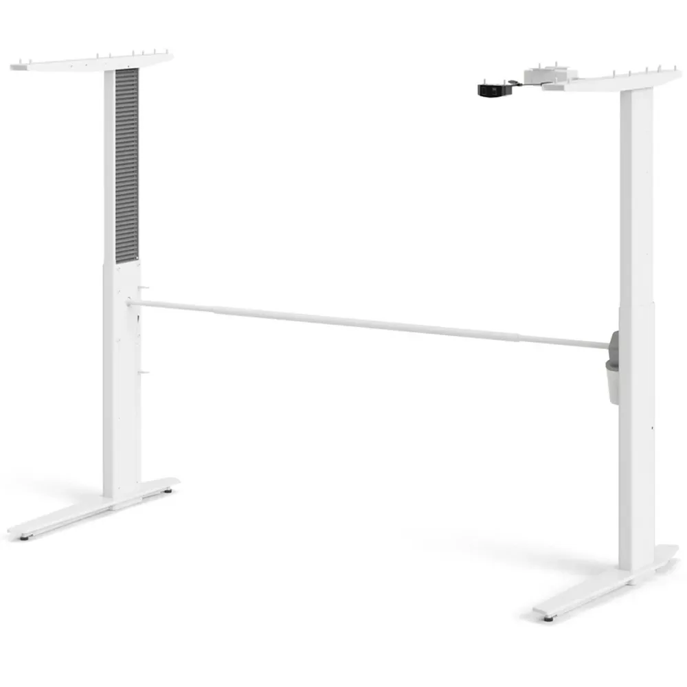 Florence Electric Height Adjustable Desk - Oak, White