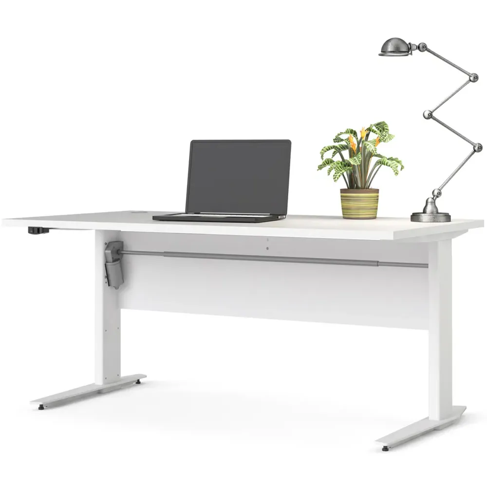Florence Electric Height Adjustable Desk - White